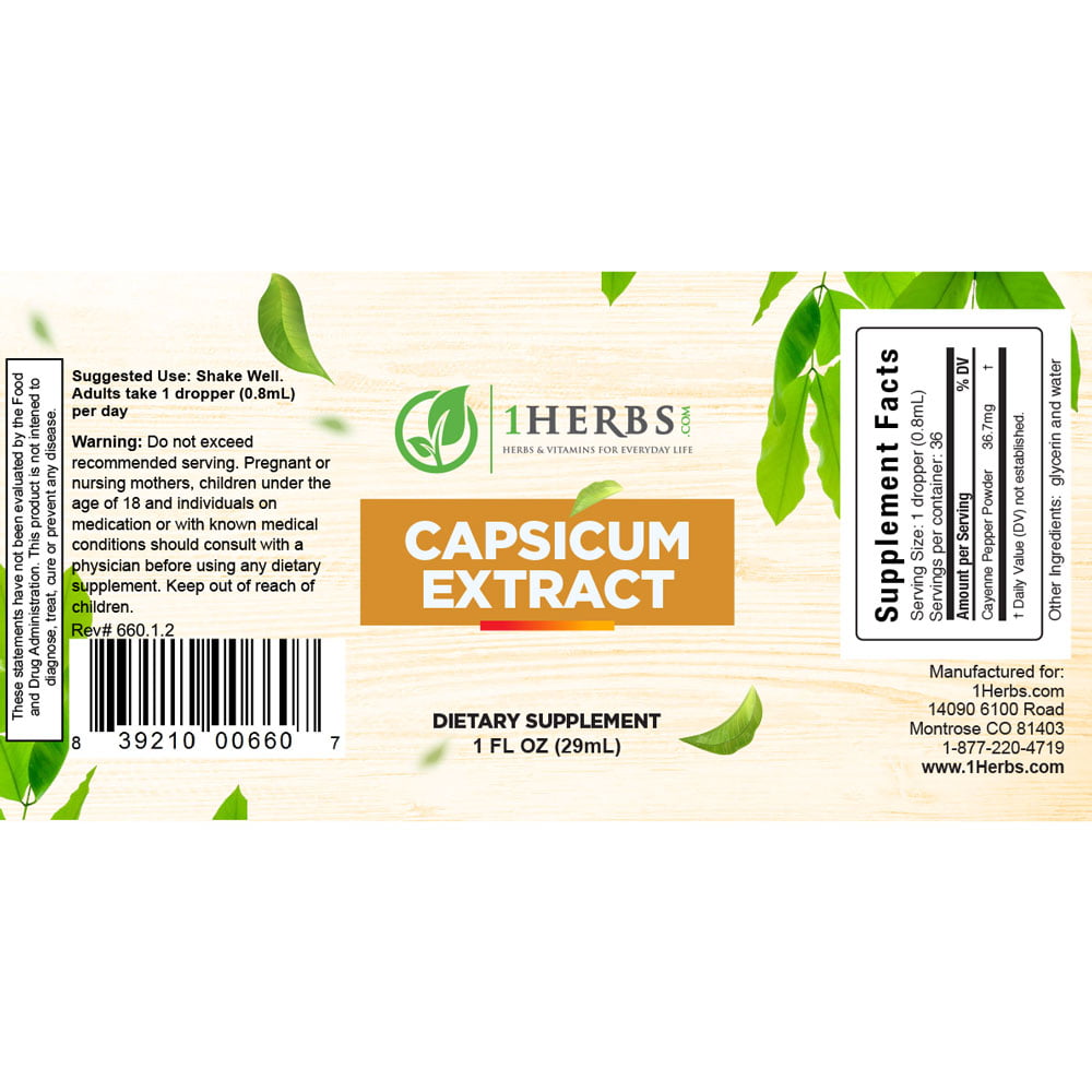 Capsicum Label